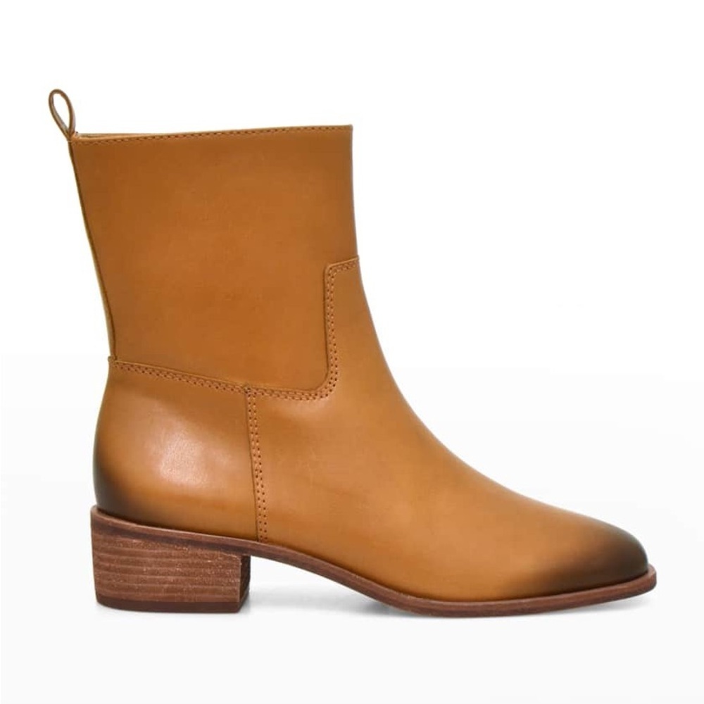 Botkier Romona Leather Zip Booties size 7